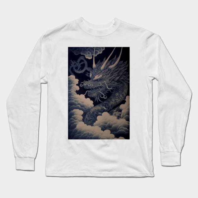 Elemental Dragon Long Sleeve T-Shirt by RLP.Art